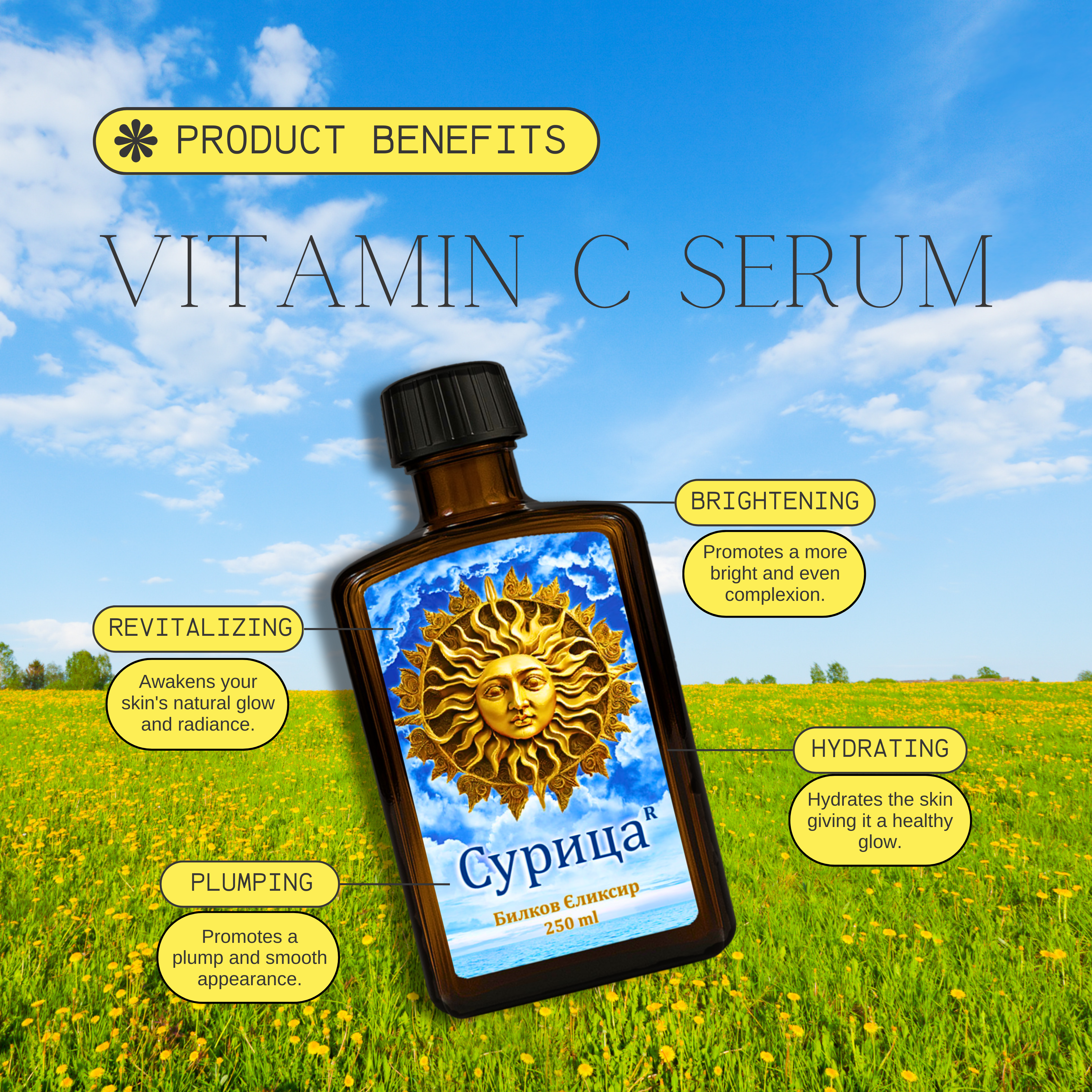 Сурица Билков Еликсир с 12 билки и мед, Bioherba, 250 мл