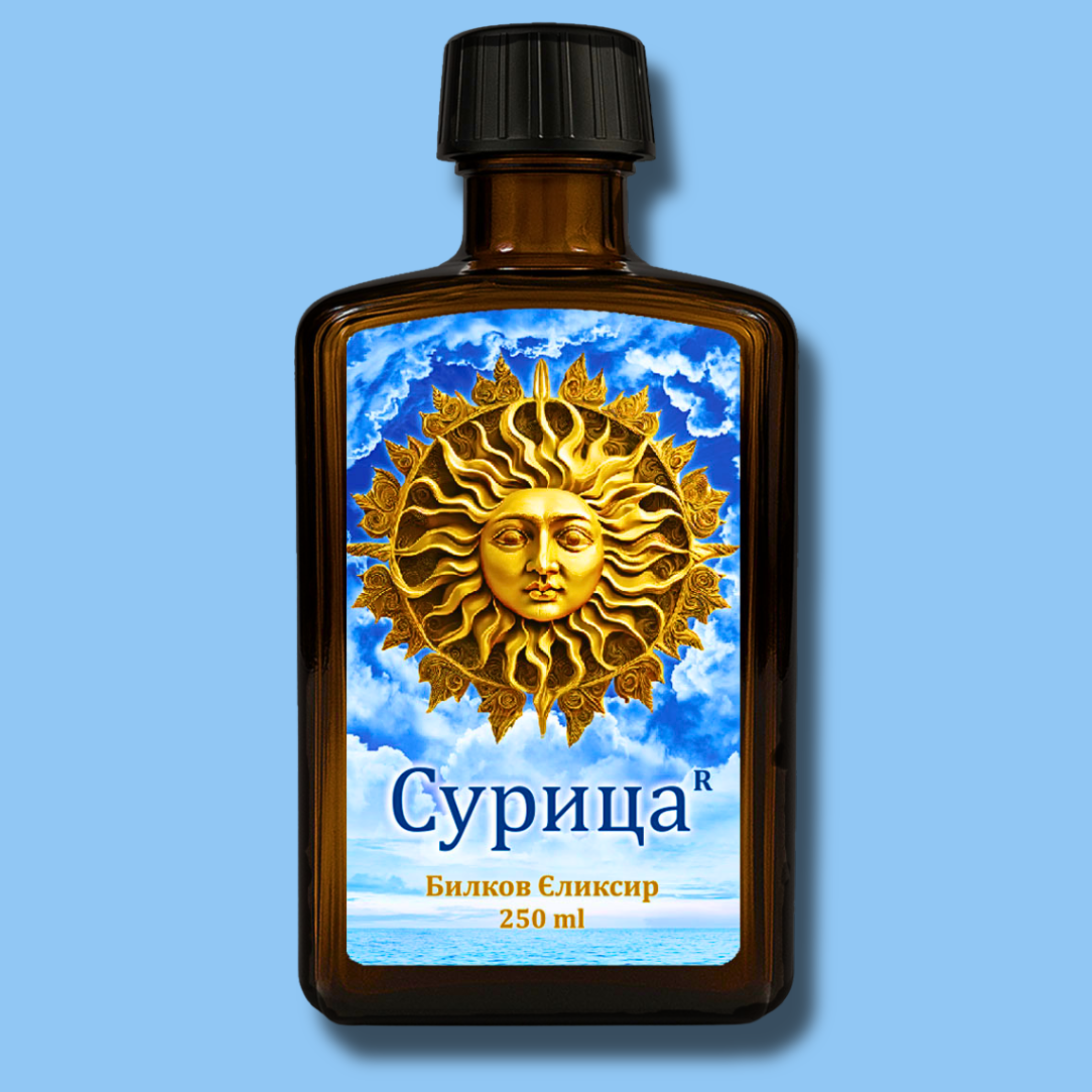 Сурица - Билков Еликсир с 12 билки и мед, Bioherba, 250 мл